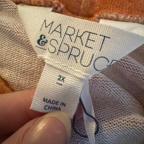 Market & Spruce Tie Dye Jogger Pants Coral Pull-On Women’s 2X NWT - Picture 9 of 9